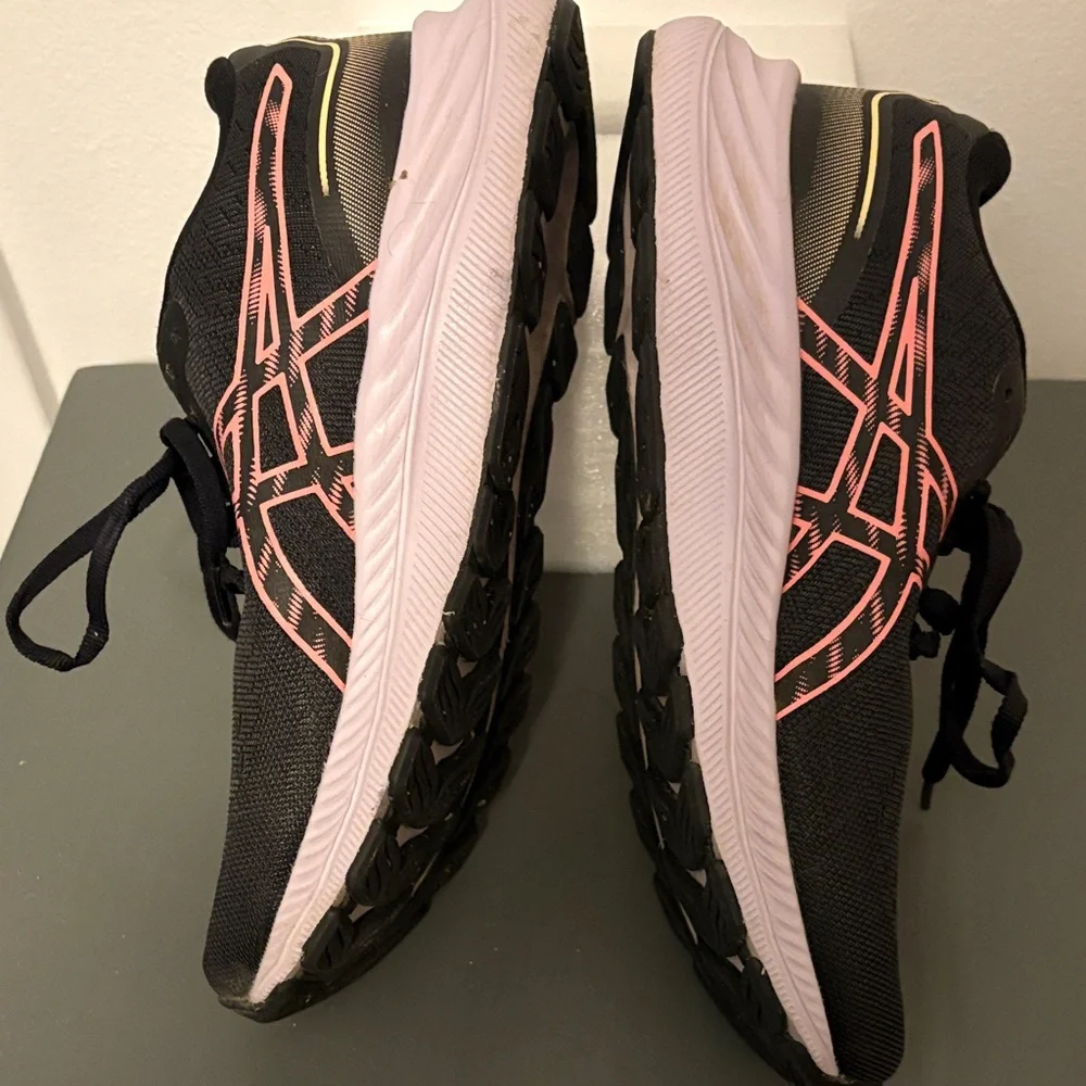 ASICS Women's Black and Pink Sneakers - Picture 4 of 6